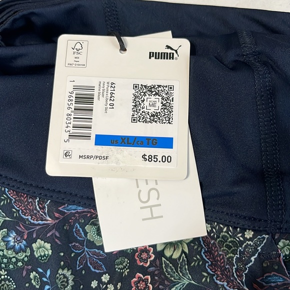 Puma x Liberty Golf Skort Floral Navy Blazer NWT - Picture 15 of 16